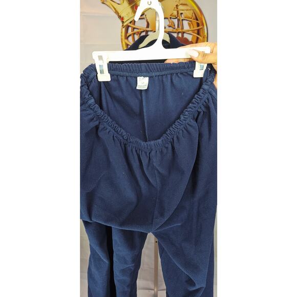 St. Eve Intimates Navy Blue Fleece Pajama Set - Size Large - Picture 5 of 8
